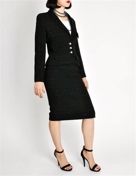 women's suits chanel wool